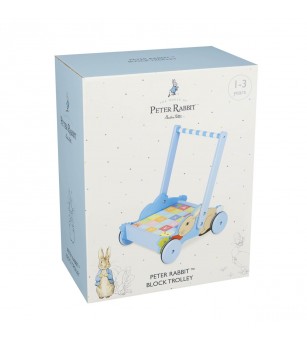 Carucior cu cuburi Peter Rabbit™, Orange Tree Toys - Jucării de lemn si Montessori