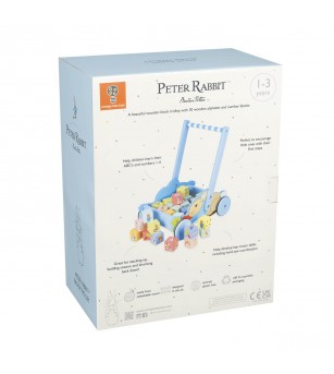 Carucior cu cuburi Peter Rabbit™, Orange Tree Toys - Jucării de lemn si Montessori