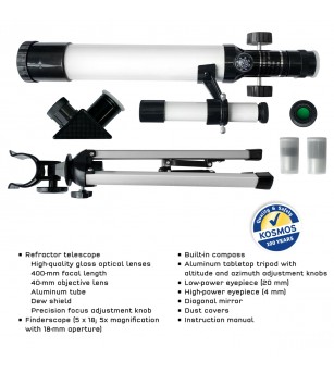 Kit STEM Telescop 100x, Thames & Kosmos - Jucării științifice