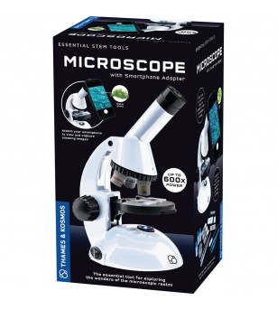 Kit STEM Microscop cu adaptor pentru telefon, Thames & Kosmos - Jucării științifice