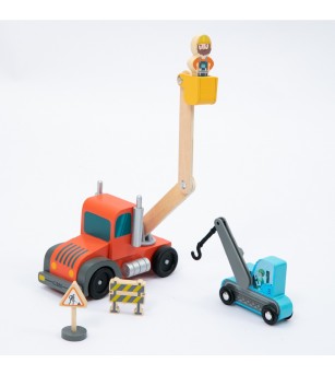 Set mare de vehicule pentru constructii, UMU Toys - Vehicule de jucărie