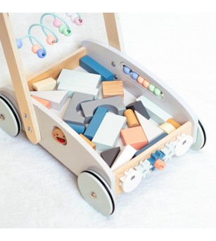 Premergator albastru 5 in 1, UMU Toys - Jucării de lemn si Montessori