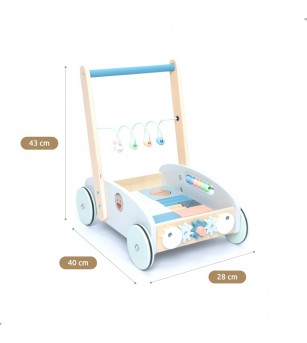 Premergator albastru 5 in 1, UMU Toys - Jucării de lemn si Montessori