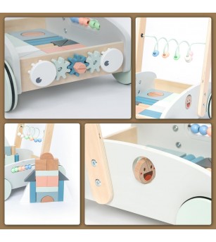 Premergator albastru 5 in 1, UMU Toys - Jucării de lemn si Montessori