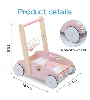 Premergator roz 5 in 1, UMU Toys - Jucării de lemn si Montessori
