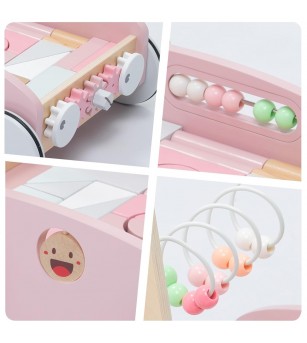 Premergator roz 5 in 1, UMU Toys - Jucării de lemn si Montessori