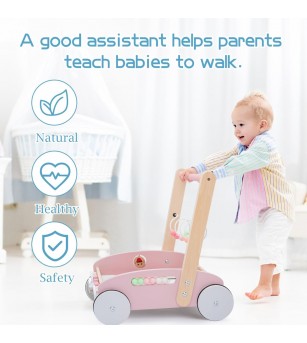 Premergator roz 5 in 1, UMU Toys - Jucării de lemn si Montessori