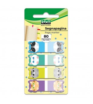 Bloc notes adeziv index, Fantasie Animale, din plastic - Rechizite