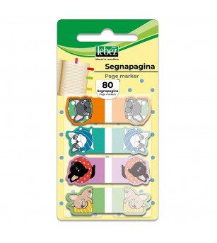 Bloc notes adeziv index, Fantasie Animale, din plastic - Rechizite