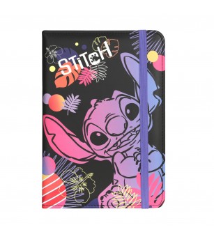 Caiet A5 cu elastic Coolpack Stitch - Negru - Caiete