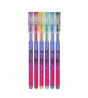Set 6 pixuri cu gel cu sclipici Coolpack Stitch - Pixuri și rollere Set 6 pixuri cu gel cu sclipici Coolpack Stitch - Pixuri și rollere