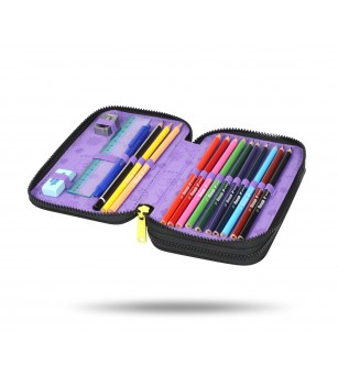 Penar echipat Coolpack cu două compartimente, Stitch - Negru - Penare Penar echipat Coolpack cu două compartimente, Stitch - Negru - Penare