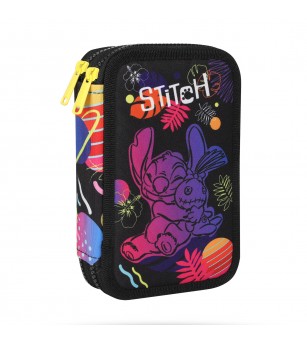 Penar echipat Coolpack cu două compartimente, Stitch - Negru - Penare Penar echipat Coolpack cu două compartimente, Stitch - Negru - Penare