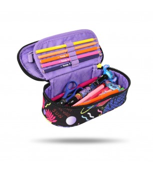 Penar neechipat Coolpack cu un compartiment, Stitch - Negru - Penare