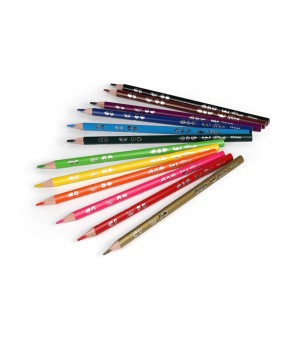 Creioane colorate triunghiulare Coolpack Stitch, 12 buc - Creioane, radiere si ascutitori Creioane colorate triunghiulare Coolpack Stitch, 12 buc - Creioane, radiere si ascutitori