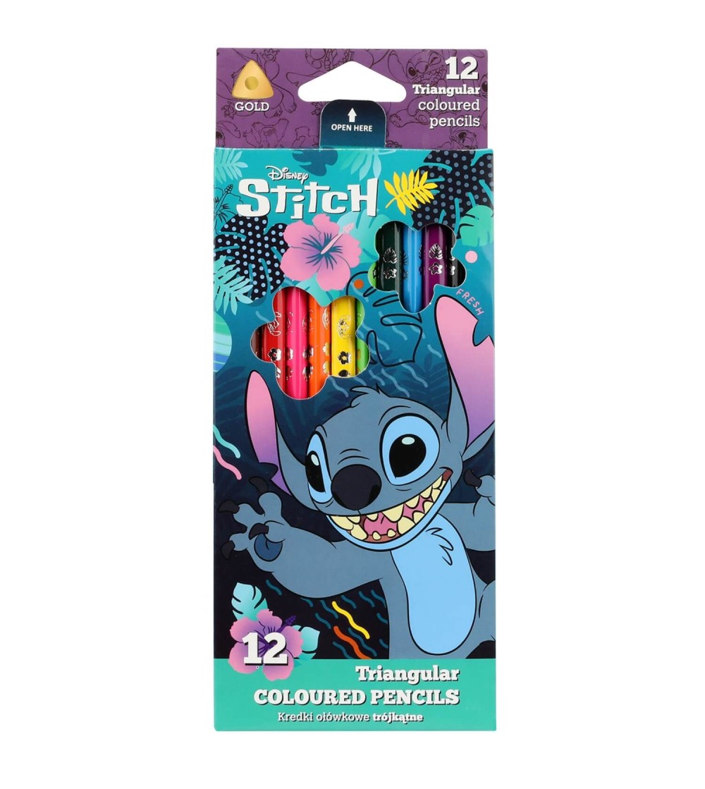 Creioane colorate triunghiulare Coolpack Stitch, 12 buc - Creioane, radiere si ascutitori Creioane colorate triunghiulare Coolpack Stitch, 12 buc - Creioane, radiere si ascutitori