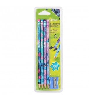 Set 4 creioane grafit Coolpack Stitch - Creioane, radiere si ascutitori