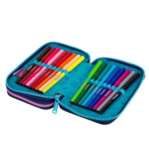 Penar echipat Coolpack cu două compartimente, Stitch - Albastru - Penare