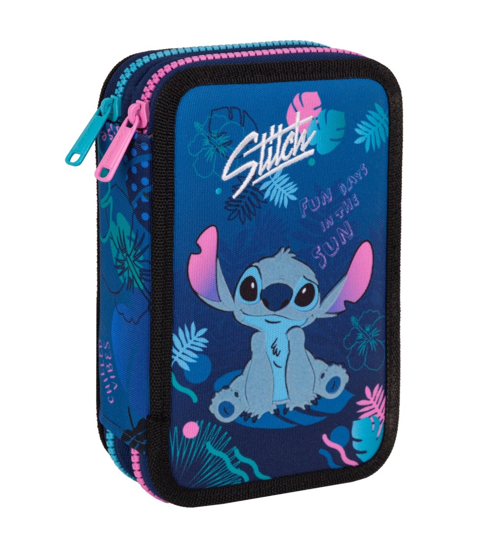 Penar echipat Coolpack cu două compartimente, Stitch - Albastru - Penare