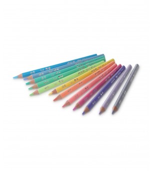 Creioane colorate triunghiulare Coolpack Stitch, 12 buc, Pastel - Creioane, radiere si ascutitori Creioane colorate triunghiulare Coolpack Stitch, 12 buc, Pastel - Creioane, radiere si ascutitori