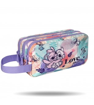 Penar neechipat Coolpack cu trei compartiment, Stitch - Pastel - Penare