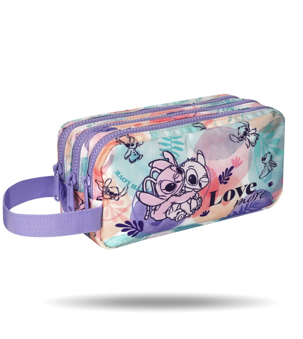 Penar neechipat Coolpack cu trei compartiment, Stitch - Pastel - Penare