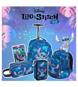 Penar echipat Coolpack cu două compartimente, Stitch - Albastru - Penare
