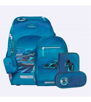 Ghiozdan, rucsac ergonomic cu perna de aer, set Active Air FLX 6 piese, Racing - Acasa Ghiozdan, rucsac ergonomic cu perna de aer, set Active Air FLX 6 piese, Racing - Acasa