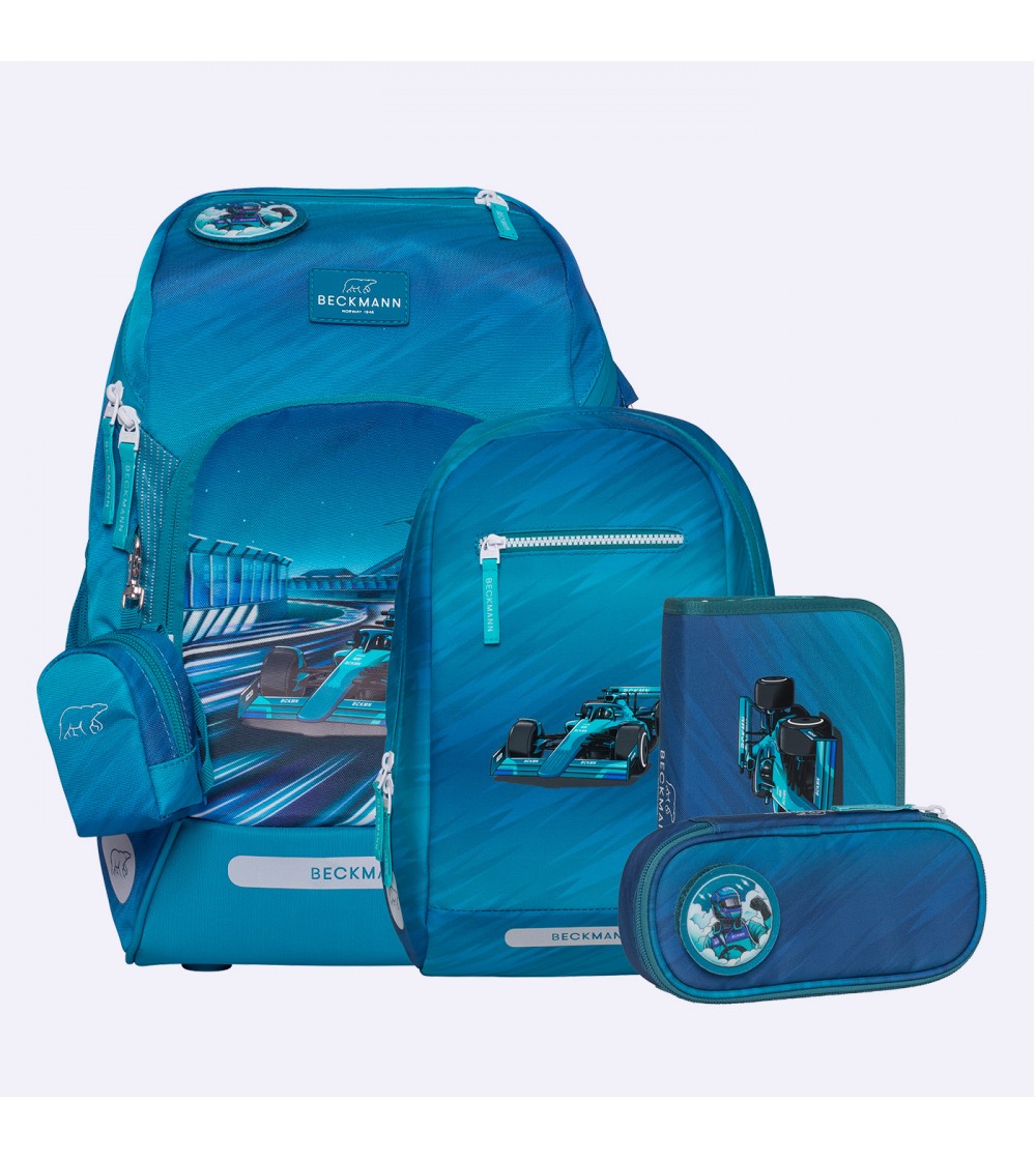 Ghiozdan, rucsac ergonomic cu perna de aer, set Active Air FLX 6 piese, Racing - Acasa Ghiozdan, rucsac ergonomic cu perna de aer, set Active Air FLX 6 piese, Racing - Acasa