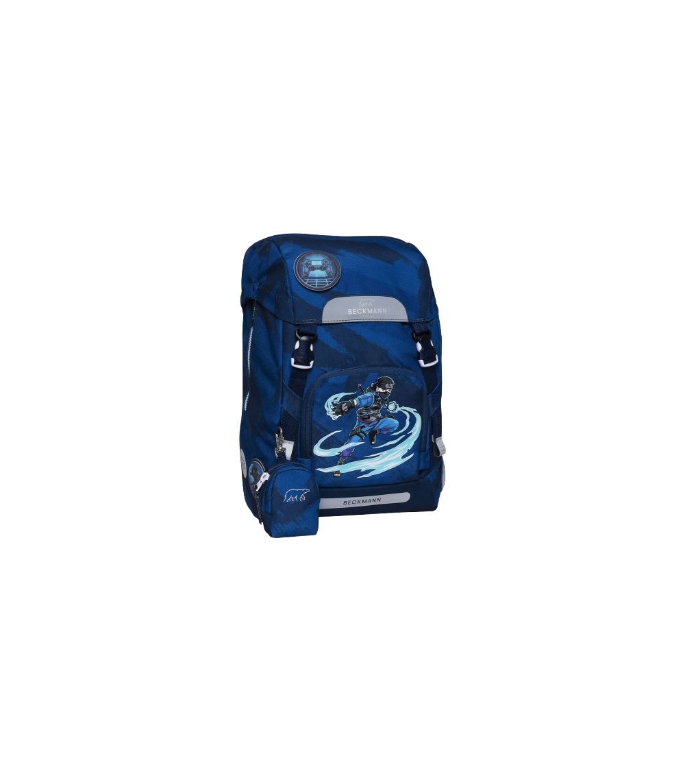 Ghiozdan, rucsac ergonomic școală, Clasic, Ninja master blue - Acasa Ghiozdan, rucsac ergonomic școală, Clasic, Ninja master blue - Acasa