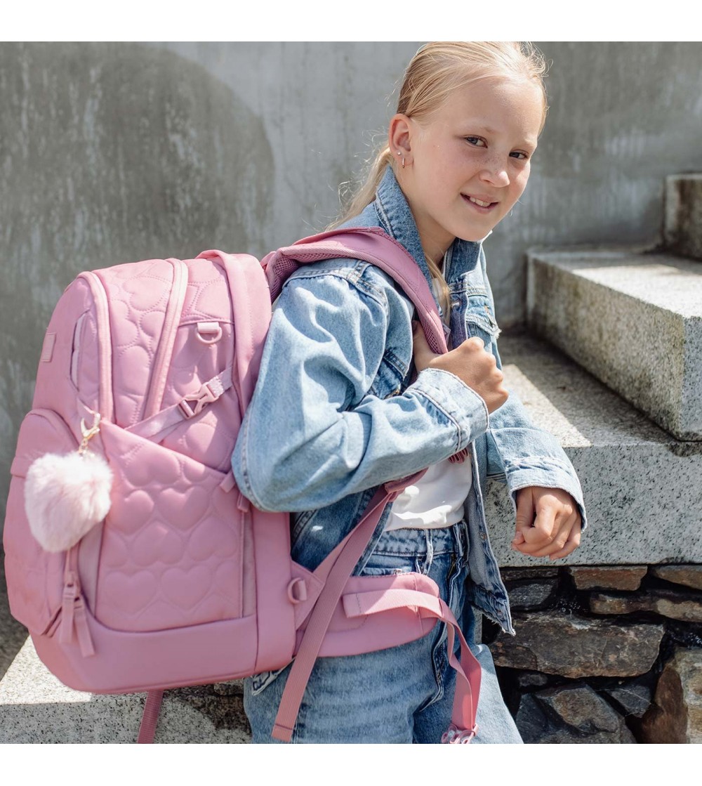 Ghiozdan, rucsac ergonomic, Sport Air, Padded heart rose - Acasa Ghiozdan, rucsac ergonomic, Sport Air, Padded heart rose - Acasa