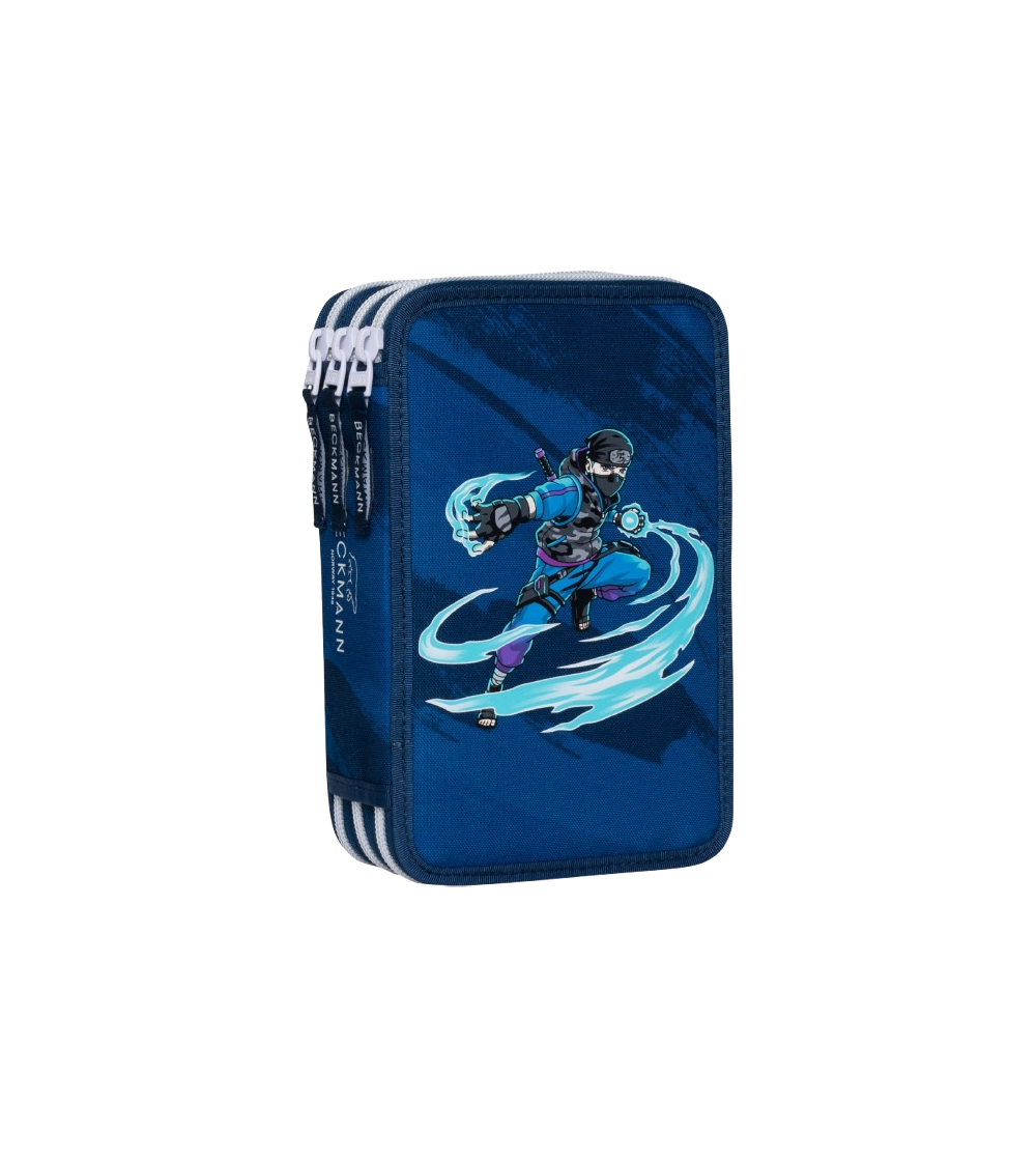 Penar cu trei secțiuni complet echipat, Ninja master blue - Acasa Penar cu trei secțiuni complet echipat, Ninja master blue - Acasa