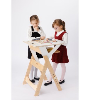 Birou elev, reglabil, din placaj furnir, Standy - Home & deco Birou elev, reglabil, din placaj furnir, Standy - Home & deco