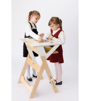 Birou elev, reglabil, din placaj furnir, Standy - Home & deco Birou elev, reglabil, din placaj furnir, Standy - Home & deco