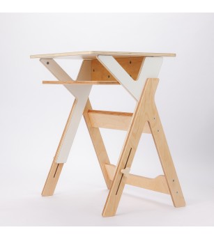 Birou elev, reglabil, din placaj furnir, Standy - Home & deco Birou elev, reglabil, din placaj furnir, Standy - Home & deco
