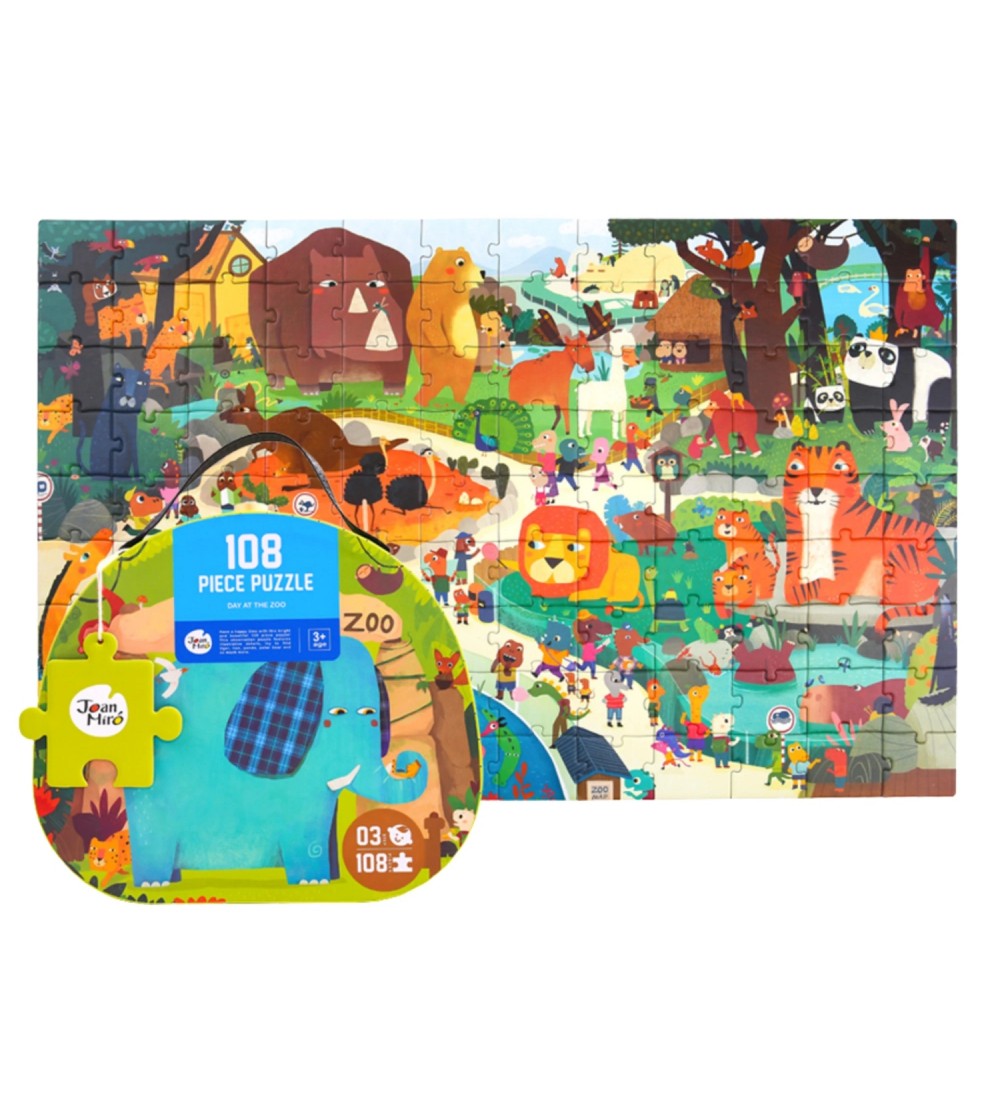 Puzzle Jar Melo- Aventură la Zoo, 108 piese - Puzzle copii Puzzle Jar Melo- Aventură la Zoo, 108 piese - Puzzle copii