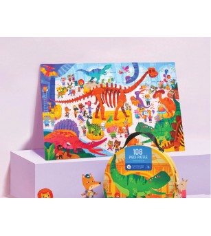 Puzzle Jar Melo- Muzeul Dinozaurilor, 108 piese - Puzzle copii Puzzle Jar Melo- Muzeul Dinozaurilor, 108 piese - Puzzle copii