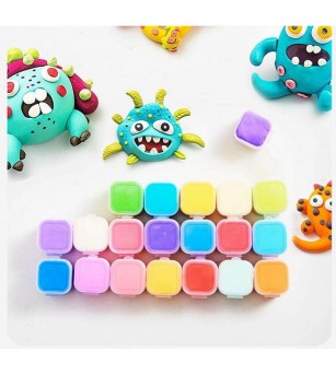 Pastă de modelat Jar Melo, 24 buc - Seturi cu plastilină și modelare Pastă de modelat Jar Melo, 24 buc - Seturi cu plastilină și modelare