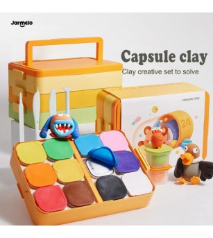 Pastă de modelaj Jar Melo – Cutie cu 24 nuanțe - Seturi cu plastilină și modelare Pastă de modelaj Jar Melo – Cutie cu 24 nuanțe - Seturi cu plastilină și modelare