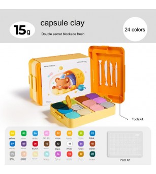 Pastă de modelaj Jar Melo – Cutie cu 24 nuanțe - Seturi cu plastilină și modelare Pastă de modelaj Jar Melo – Cutie cu 24 nuanțe - Seturi cu plastilină și modelare