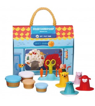 Set creativ Jar Melo – Salon de coafură din pastă de modelaj - Seturi cu plastilină și modelare