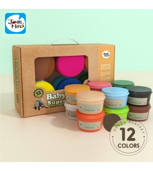Set creativ Jar Melo – pastă de modelaj 12 culori - Seturi cu plastilină și modelare
