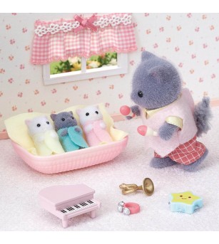 Figurine Sylvanian Families 5458 - tripletii pisici persane - Figurine Figurine Sylvanian Families 5458 - tripletii pisici persane - Figurine