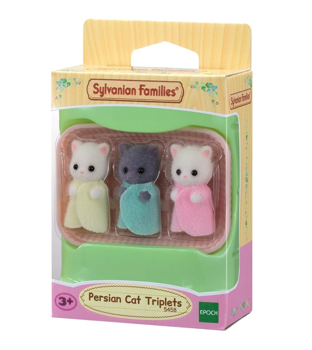 Figurine Sylvanian Families 5458 - tripletii pisici persane - Figurine Figurine Sylvanian Families 5458 - tripletii pisici persane - Figurine