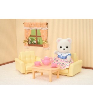 Set Sylvanian Families 5831 - mobilier living si figurină ursuleț polar - Figurine Set Sylvanian Families 5831 - mobilier living si figurină ursuleț polar - Figurine