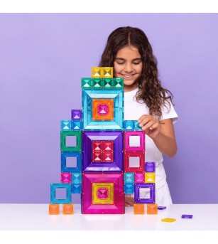 Set Connetix 48 piese magnetice de construcție, Bright Portal Pack - Jucarii magnetice Set Connetix 48 piese magnetice de construcție, Bright Portal Pack - Jucarii magnetice