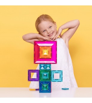 Set Connetix 48 piese magnetice de construcție, Bright Portal Pack - Jucarii magnetice Set Connetix 48 piese magnetice de construcție, Bright Portal Pack - Jucarii magnetice