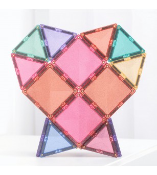 Set Connetix 48 piese magnetice de construcție, Glitter Castle Pack - Jucarii magnetice Set Connetix 48 piese magnetice de construcție, Glitter Castle Pack - Jucarii magnetice