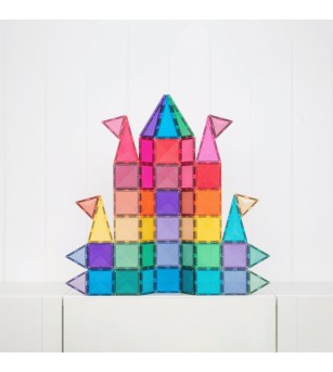 Set Connetix 48 piese magnetice de construcție, Glitter Castle Pack - Jucarii magnetice Set Connetix 48 piese magnetice de construcție, Glitter Castle Pack - Jucarii magnetice