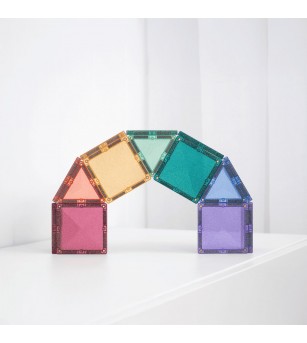 Set Connetix 48 piese magnetice de construcție, Glitter Castle Pack - Jucarii magnetice Set Connetix 48 piese magnetice de construcție, Glitter Castle Pack - Jucarii magnetice